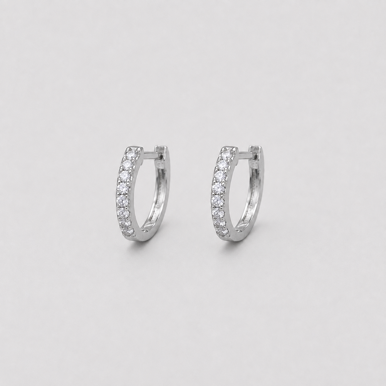 Round Cut Lab Grown Diamond 0.30 Ct. Hoop Earrings (EF-VS)
