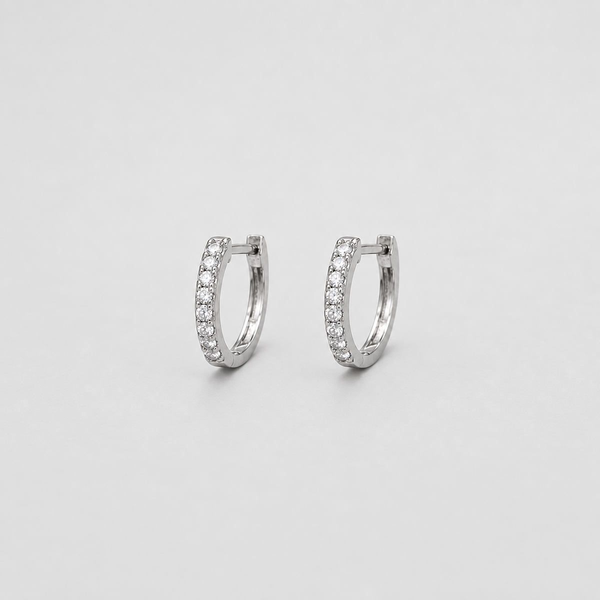 Round Cut Lab Grown Diamond 0.50 Ct. Hoop Earrings (EF/VVS-VS)