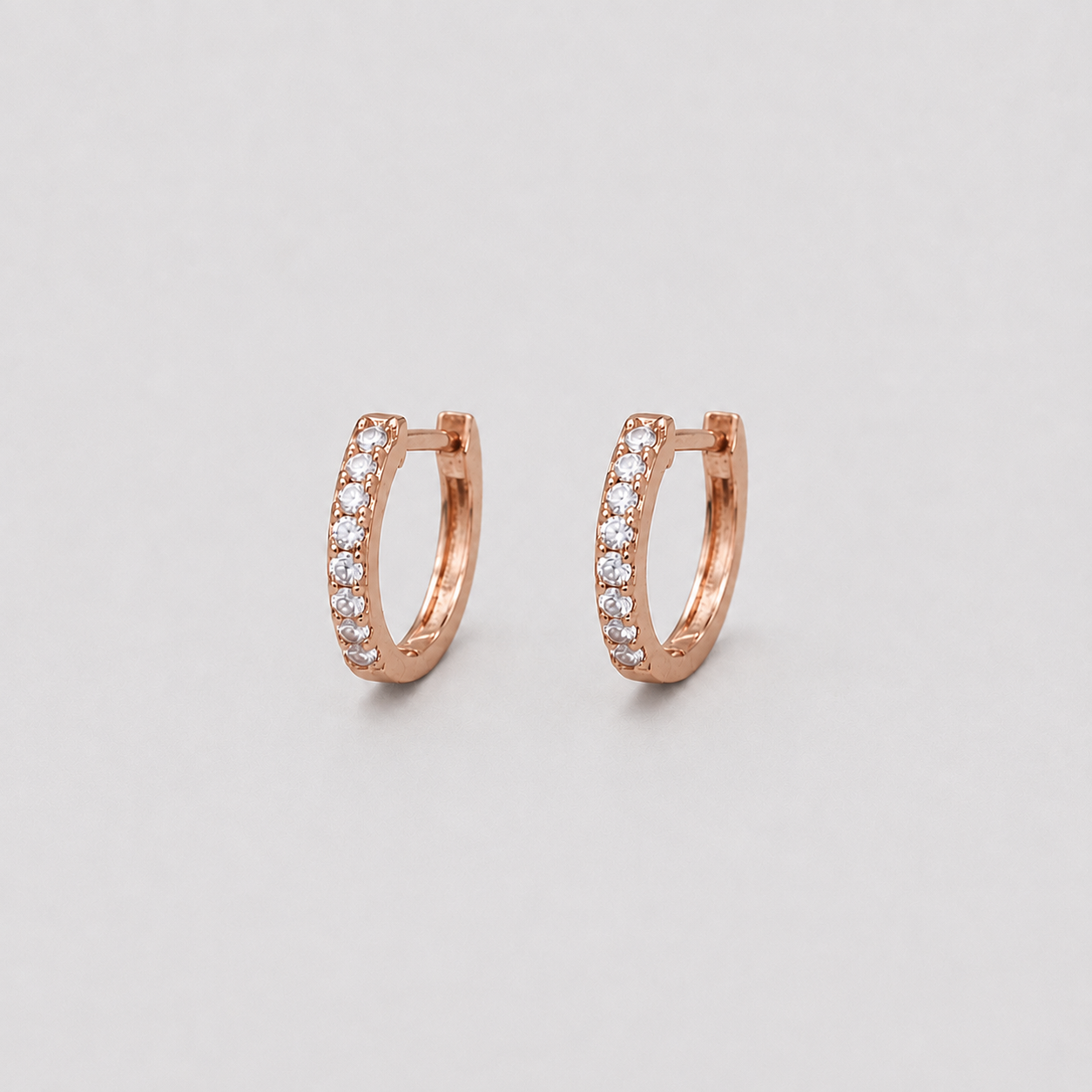 Round Cut Lab Grown Diamond 0.30 Ct. Hoop Earrings (EF-VS)