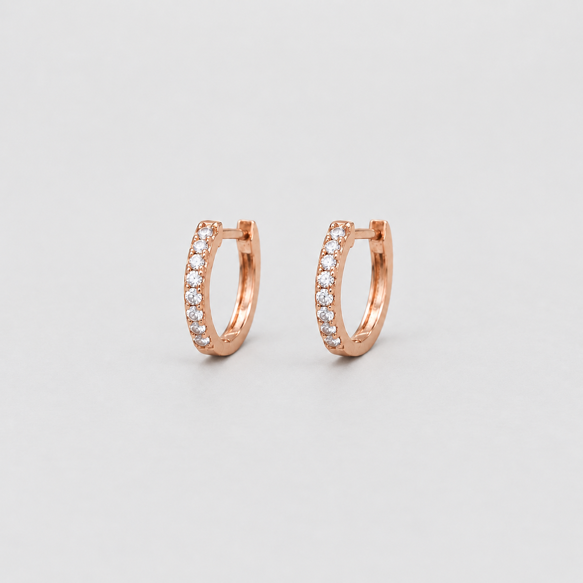 Round Cut Lab Grown Diamond 0.50 Ct. Hoop Earrings (EF/VVS-VS)