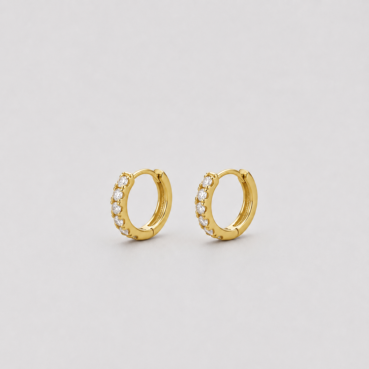Lab-Grown Diamond Hoop Earrings Round Cut 0.40 Ct. (VS-EF)