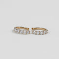 Lab-Grown Diamond Hoop Round Cut Earrings 0.70 Ct. (VS-EF)