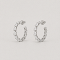 1.8 Ct. Lab-Grown Diamond Round Cut Hoop Earrings (VS-EF)
