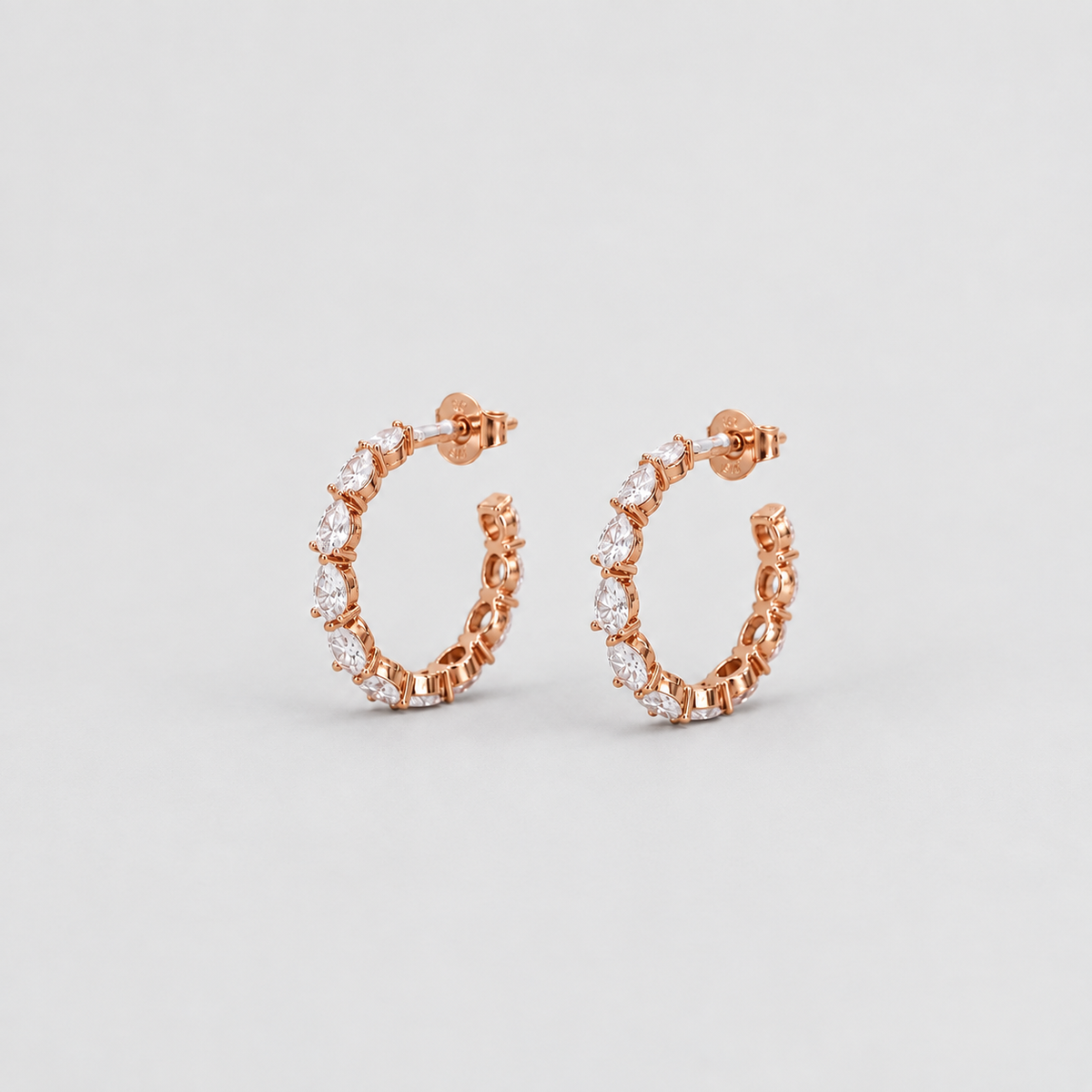 2.86 Ct. Lab-Grown Diamond Pear Cut Hoop Earrings (EF/VVS-VS)