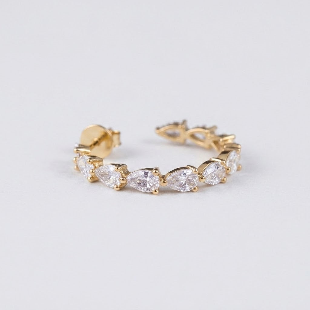 1.8 Ct. Lab-Grown Diamond Round Cut Hoop Earrings (VS-EF)