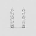 1.8 Ct. Lab-Grown Diamond Hoop Earrings Round Cut (VS-EF)