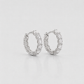 1.8 Ct. Round Cut Lab-Grown Diamond Hoop Earrings (VS-EF)