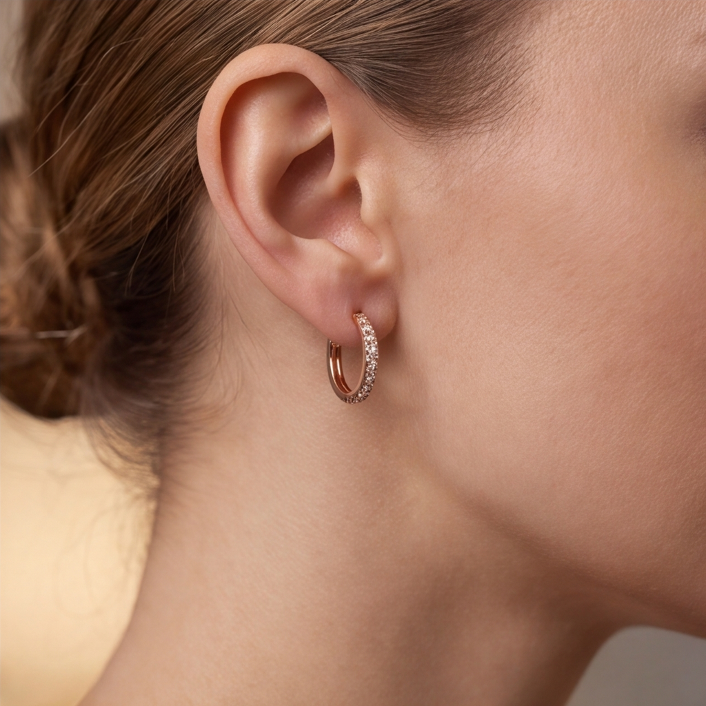Lab-Grown Diamond Hoop Earrings 0.40 Ct. (VS-EF)