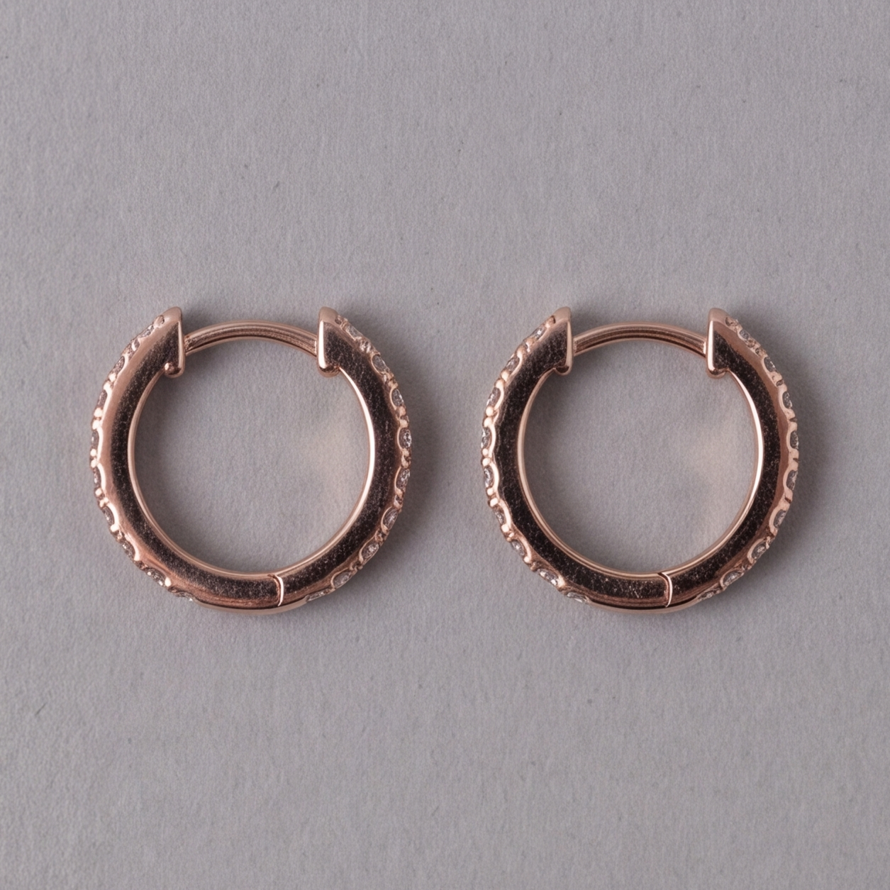 Lab-Grown Diamond Hoop Round Cut Earrings 0.70 Ct. (VS-EF)