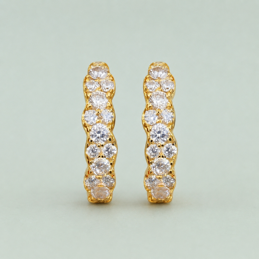 Lab-Grown Diamond Hoop Round Cut Earrings 0.40 Ct. (VS-EF)