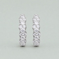 Lab-Grown Diamond Hoop Round Cut Earrings 0.40 Ct. (VS-EF)