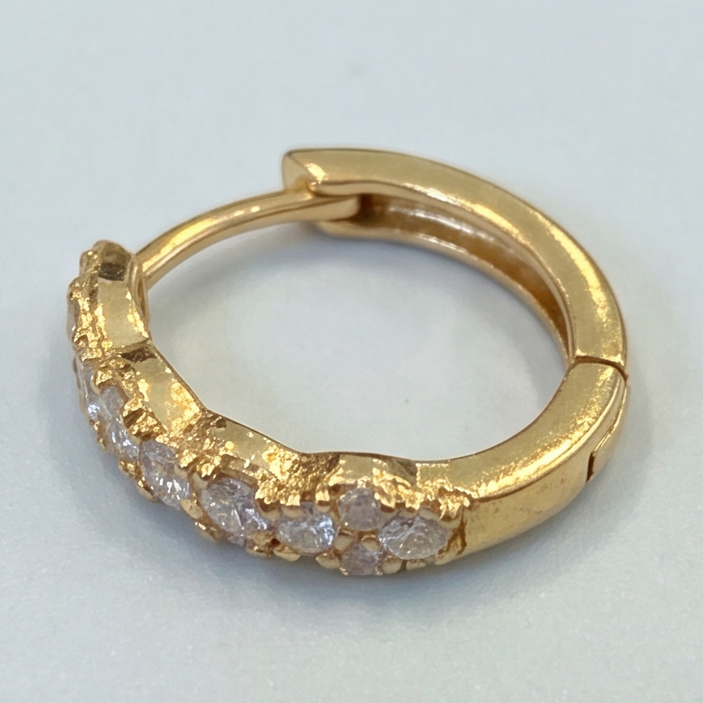 Lab-Grown Diamond Hoop Round Cut Earrings 0.40 Ct. (VS-EF)