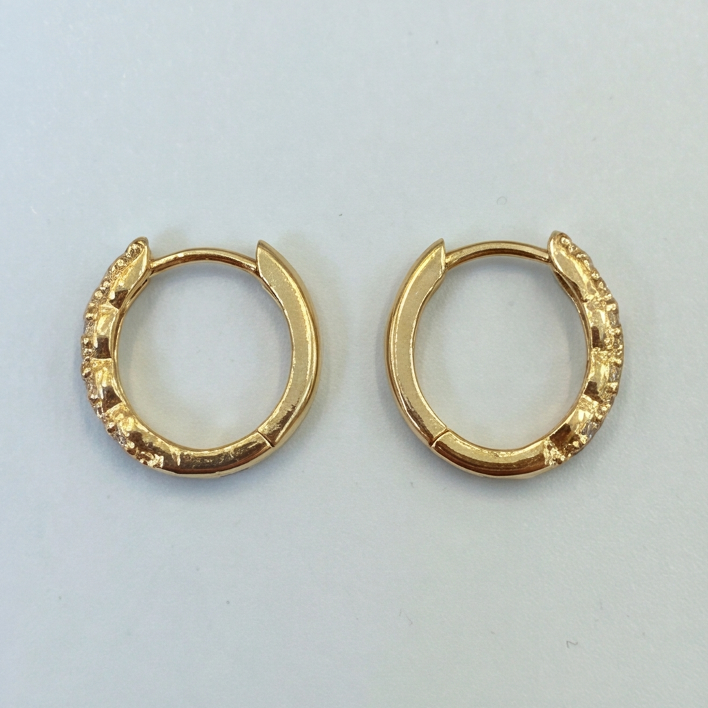 Lab-Grown Diamond Hoop Round Cut Earrings 0.40 Ct. (VS-EF)