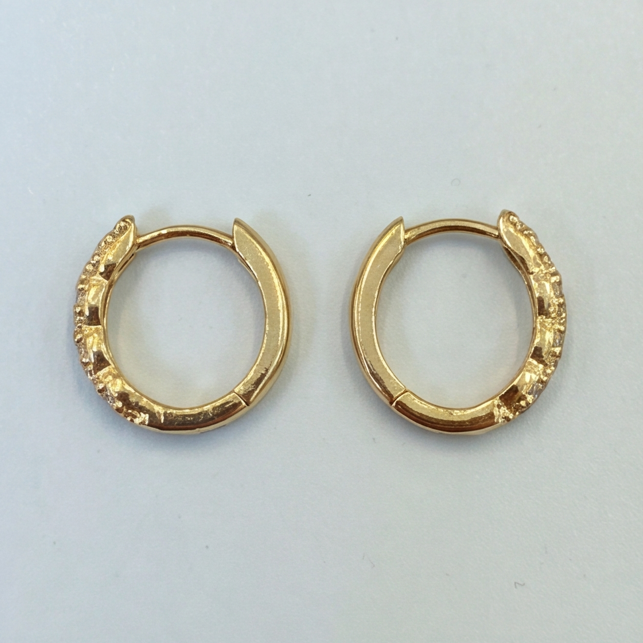 Lab-Grown Diamond Hoop Round Cut Earrings 0.40 Ct. (VS-EF)