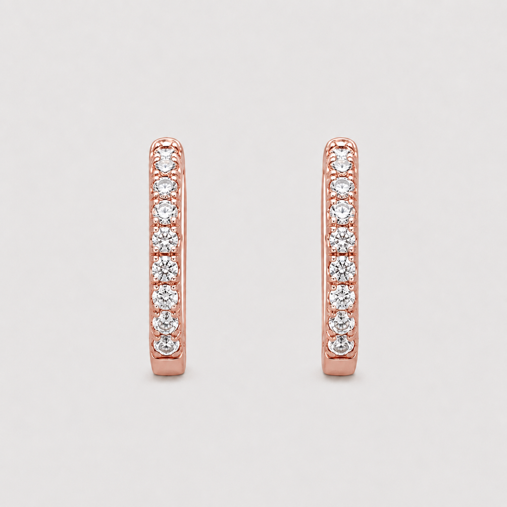 Lab-Grown Diamond Hoop Earrings Round cut 0.30 Ct. (VS-EF)