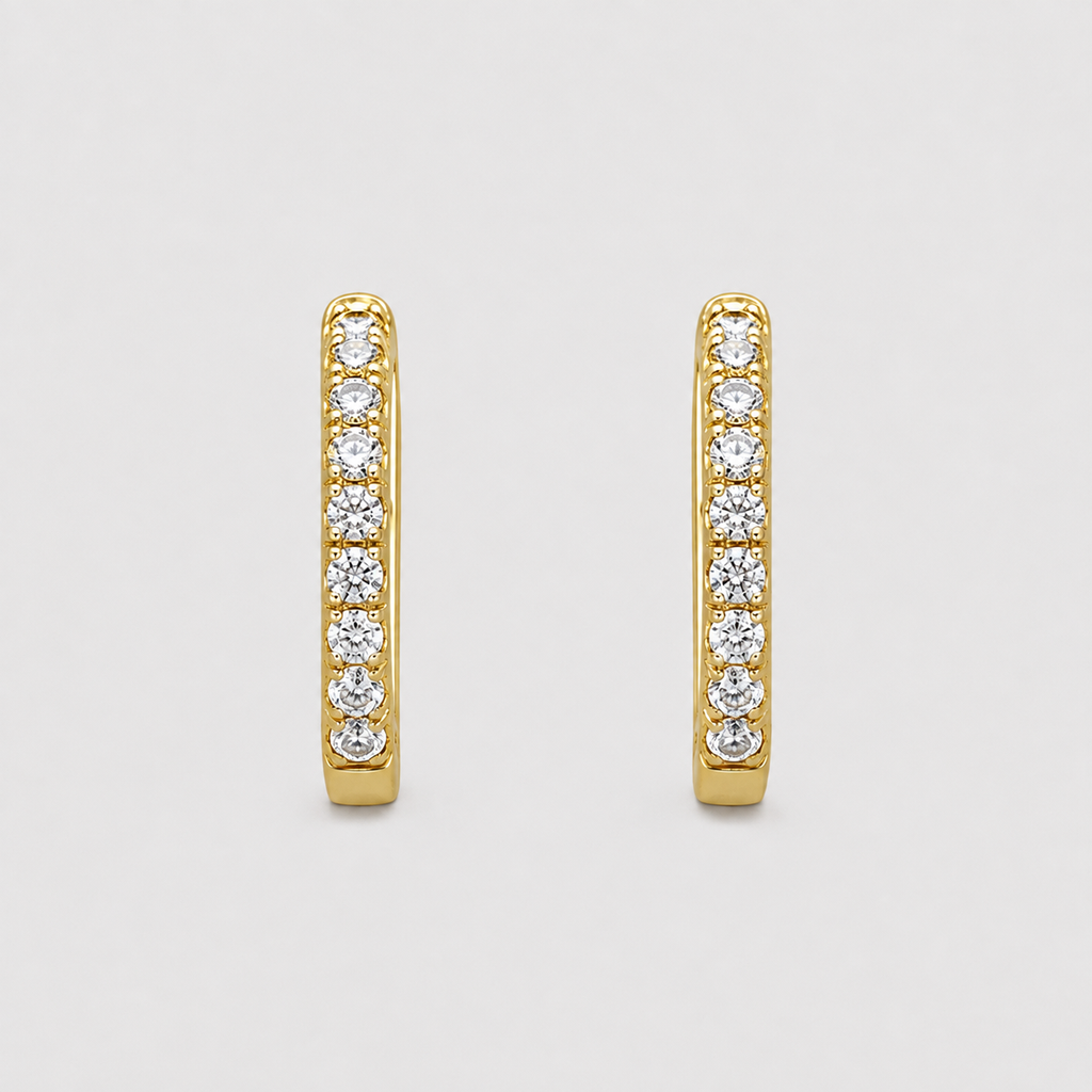 Lab-Grown Diamond Hoop Earrings Round cut 0.30 Ct. (VS-EF)