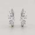 Lab-Grown Diamond Round Cut Hoop Earrings 0.40 Ct. (VS-EF)