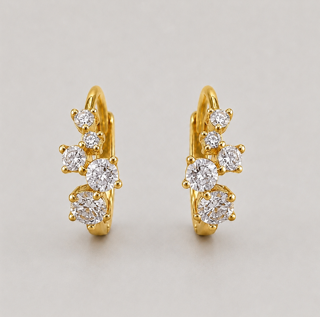 Lab-Grown Diamond Round Cut Hoop Earrings 0.40 Ct. (VS-EF)