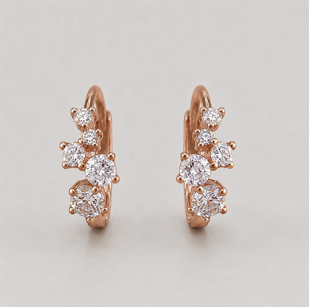 Lab-Grown Diamond Round Cut Hoop Earrings 0.40 Ct. (VS-EF)