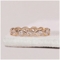 1 Ct. Lab-Grown Diamond Marquise cut Eternity Band Rings (VS-EF)