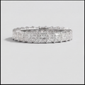 1.50 Ct. Lab-Grown Diamond Princess cut Eternity Band Rings (VS-EF)