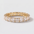 3.50 Ct. Lab-Grown Diamond Ring Eternity Cushion Cut (VS-EF)