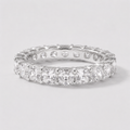 5 Ct. Lab-Grown Diamond Ring Eternity Cushion Cut (VS-EF)