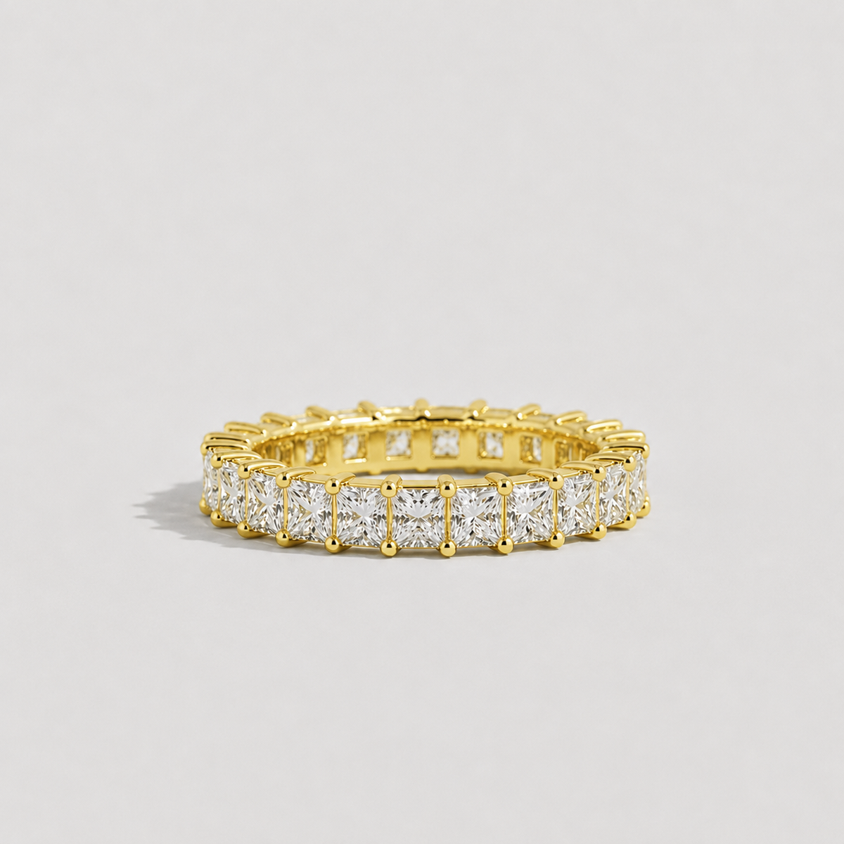 3 Ct. Lab-Grown Diamond Princess cut Eternity Band Rings (EF/VVS-VS)