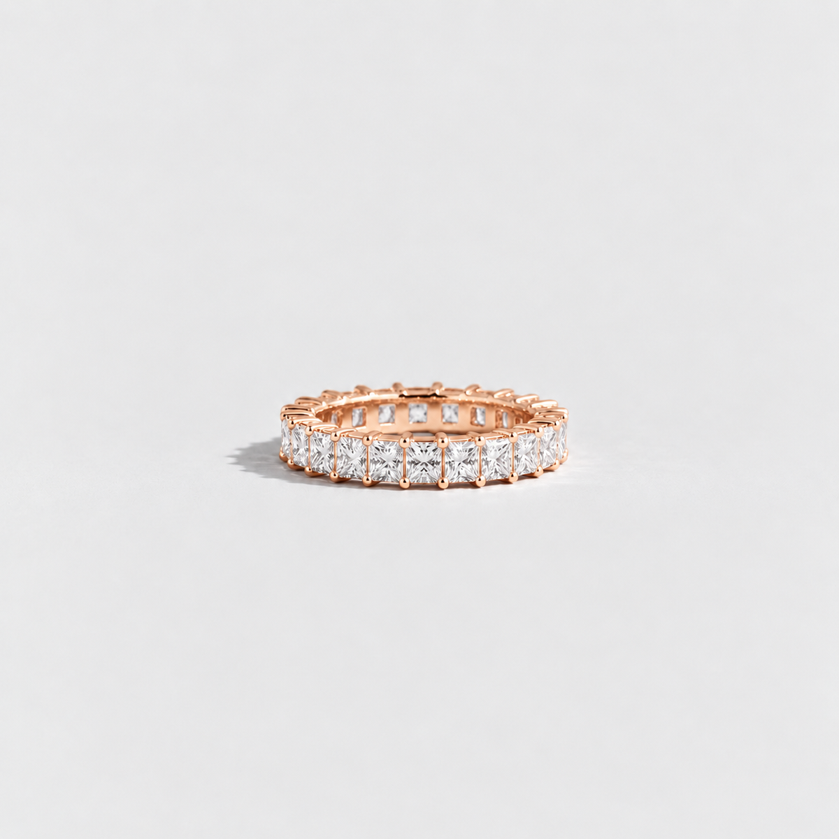 3 Ct. Lab-Grown Diamond Princess cut Eternity Band Rings (EF/VVS-VS)