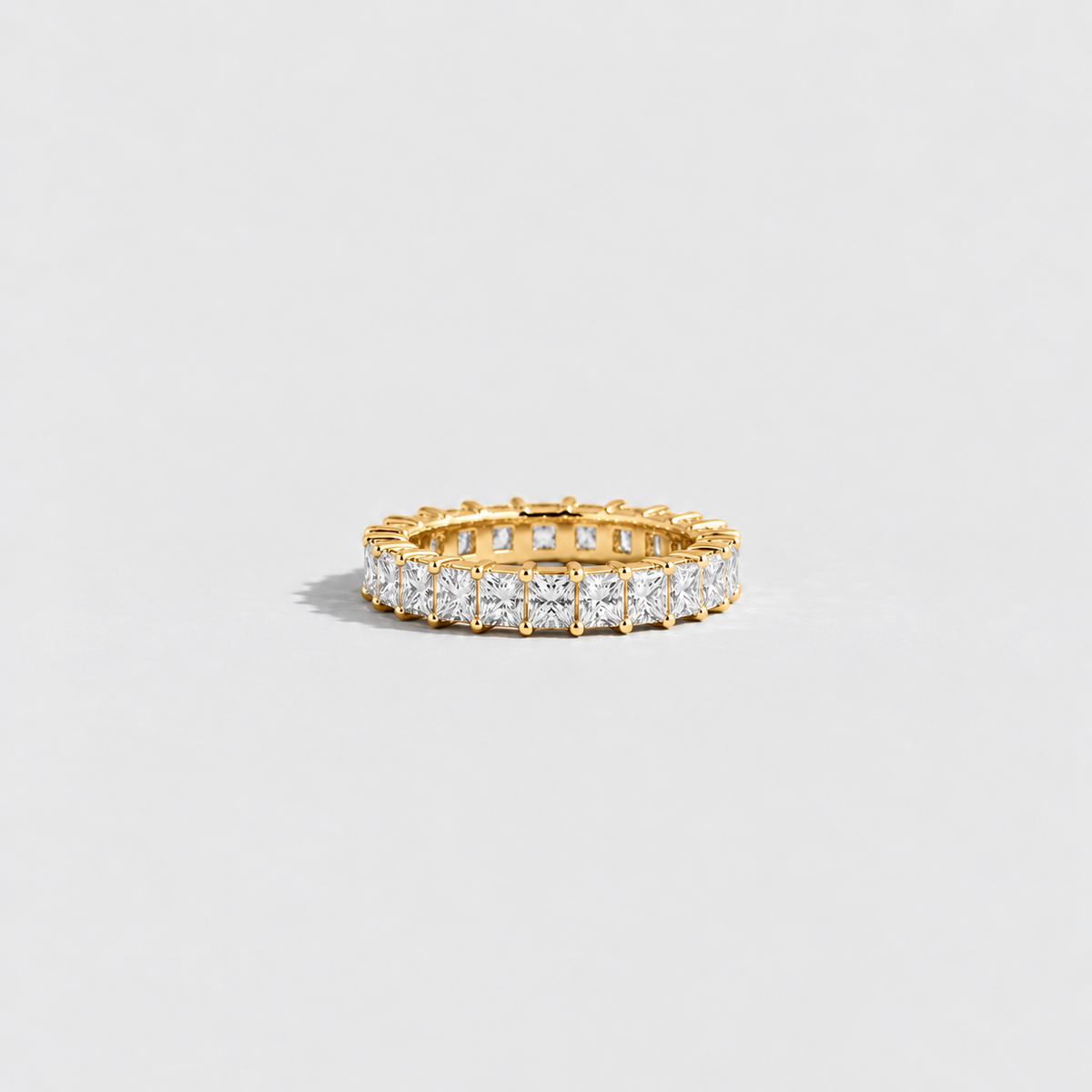 3 Ct. Lab-Grown Diamond Princess cut Eternity Band Rings (EF/VVS-VS)