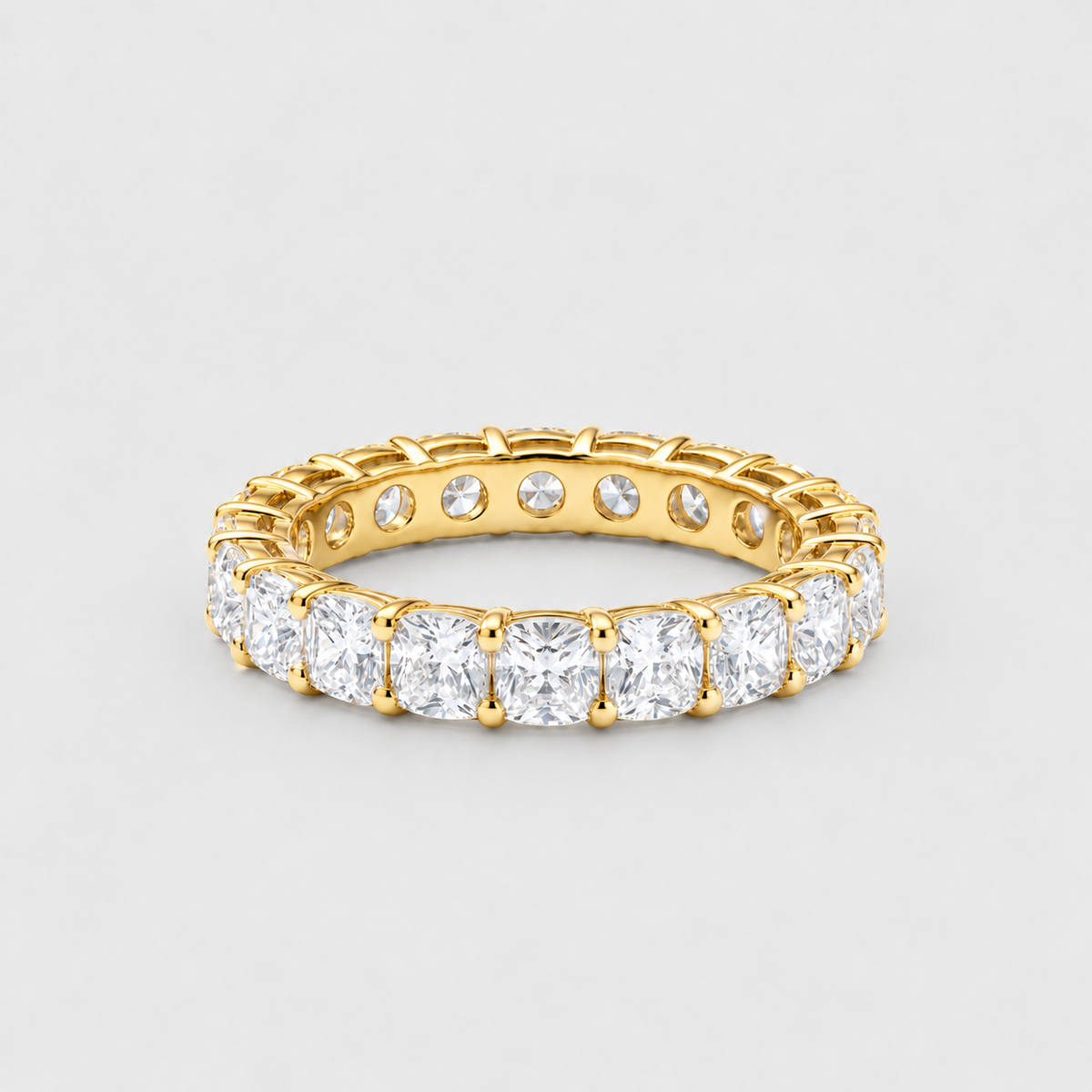 5 Ct. Lab-Grown Diamond Ring Eternity Cushion Cut (EF/VVS-VS)