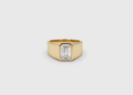 2.00tcw  (VS-EF) Natural Emerald Cut Lab-Grown Diamond Ring for Men
