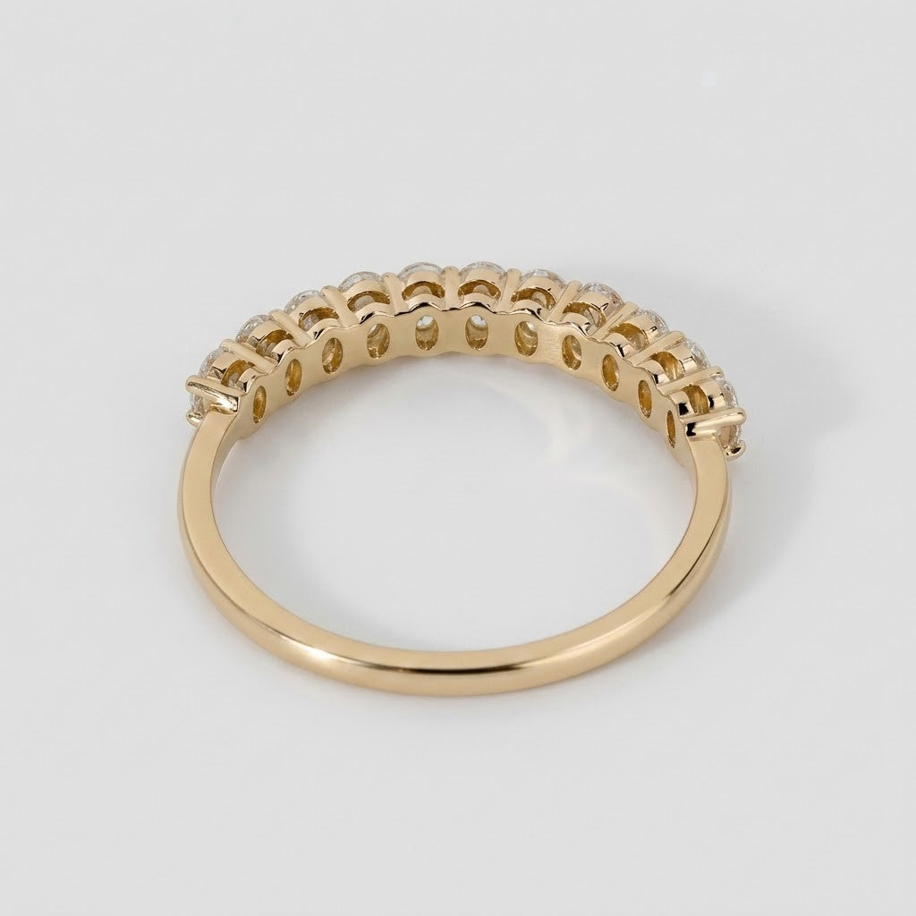 1 Ct. Lab-Grown Diamond Half Eternity Band Ring (VS-EF)