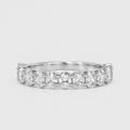 2.5 Ct. Lab-Grown Diamond Oval Cut Half Eternity Band Ring (VS-EF)