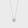 Lab Grown Diamond Halo Pendant Necklace 0.80 Ct. (VS-EF)