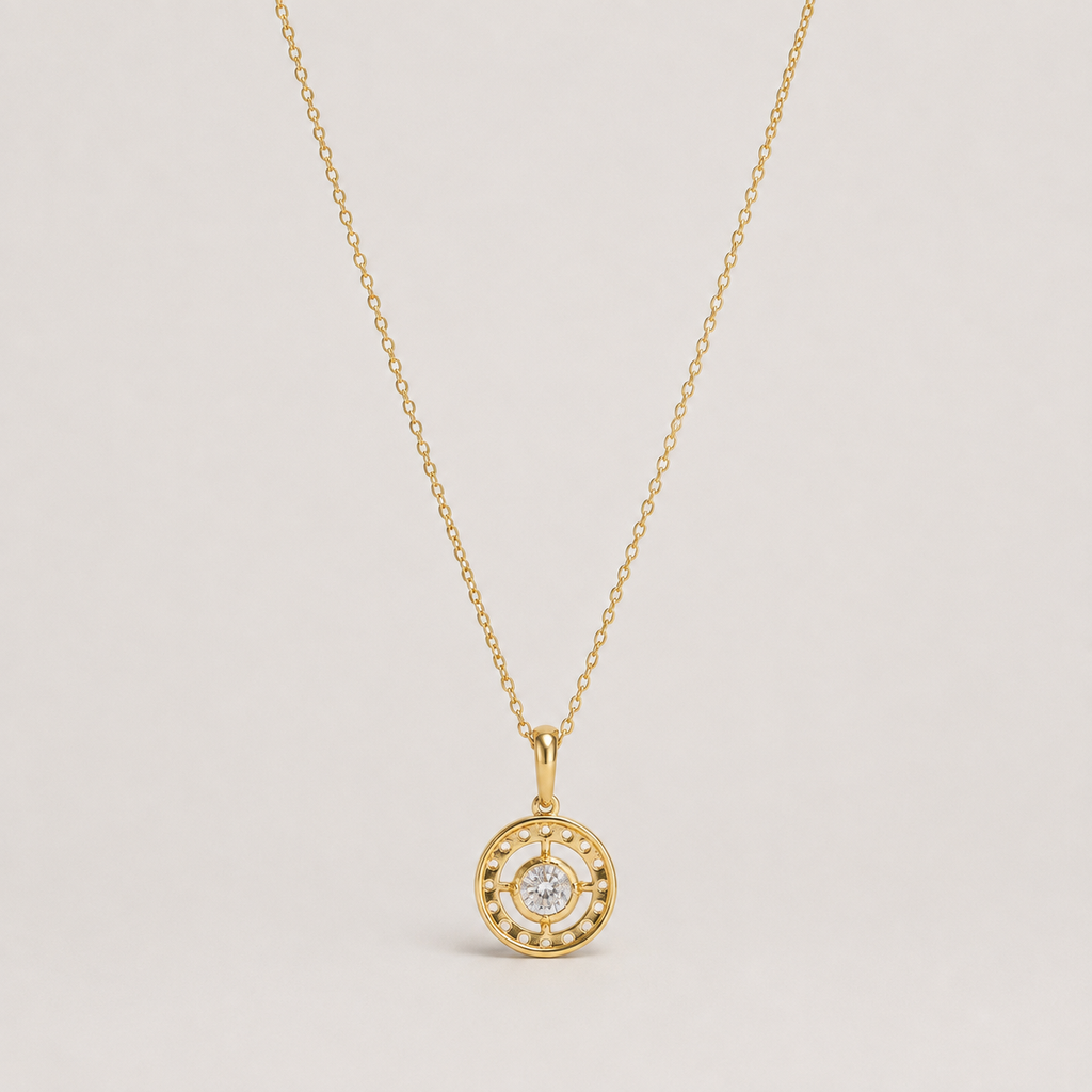 Lab Grown Diamond Halo Pendant 0.90 Ct. (VS-EF)