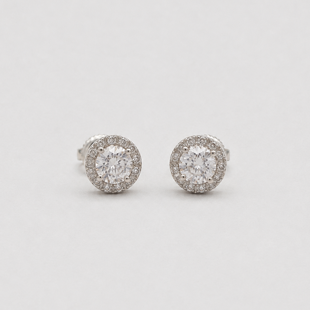1.50 Ct. Lab-Grown Diamond Round Cut Solitaire Earrings (EF-VS)