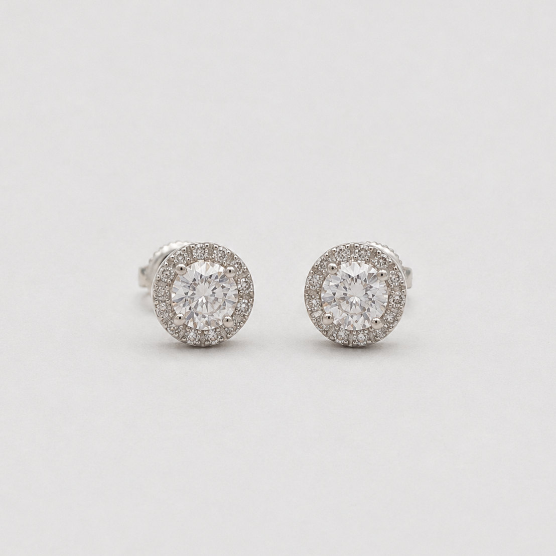 1.50 Ct. Lab-Grown Diamond Round Cut Solitaire Earrings (EF-VS)