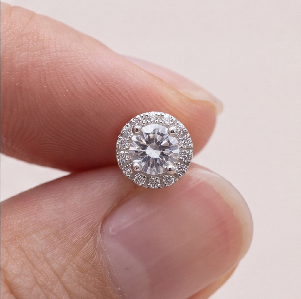 1.50 Ct. Lab-Grown Diamond Round Cut Solitaire Earrings (EF-VS)