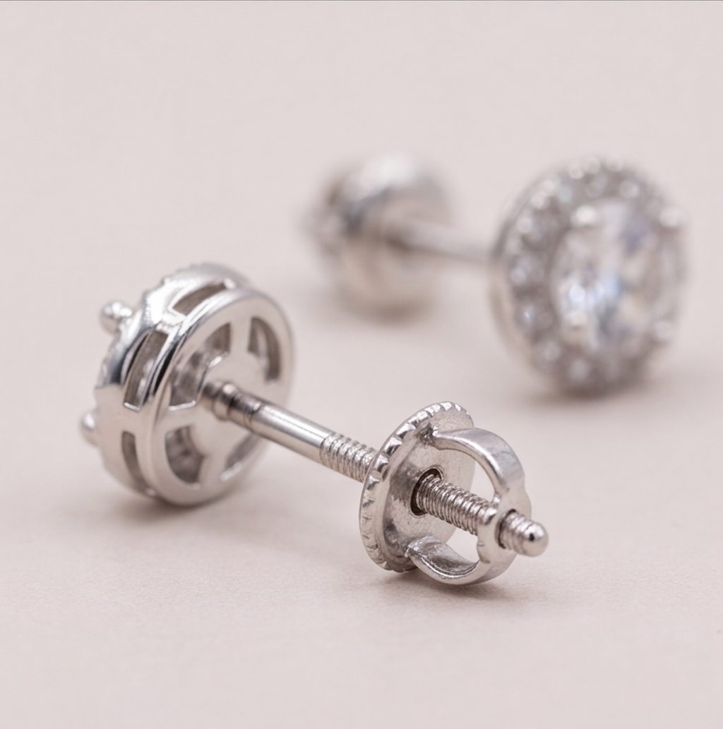 1.50 Ct. Lab-Grown Diamond Round Cut Solitaire Earrings (EF-VS)