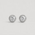 3.50 Ct. Lab Grown Diamond Round Cut Solitaire Earrings (VS-EF)