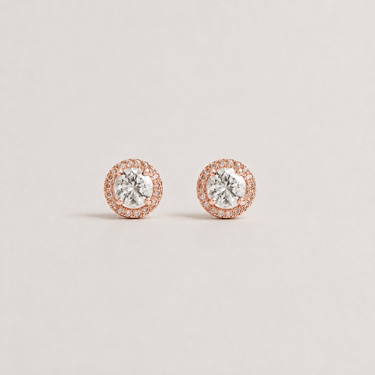 3.50 Ct. Lab Grown Diamond Round Cut Solitaire Earrings (VS-EF)