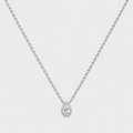 Lab Grown Diamond Pear Cut 0.60 Ct. Halo Pendant (EF/VVS-VS)