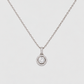 1.15 Ct. Lab Grown Diamond Round Cut Halo Pendant (VS-EF)