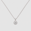 1.30 Ct. Lab Grown Diamond Round Cut Halo Pendant (VS-EF)