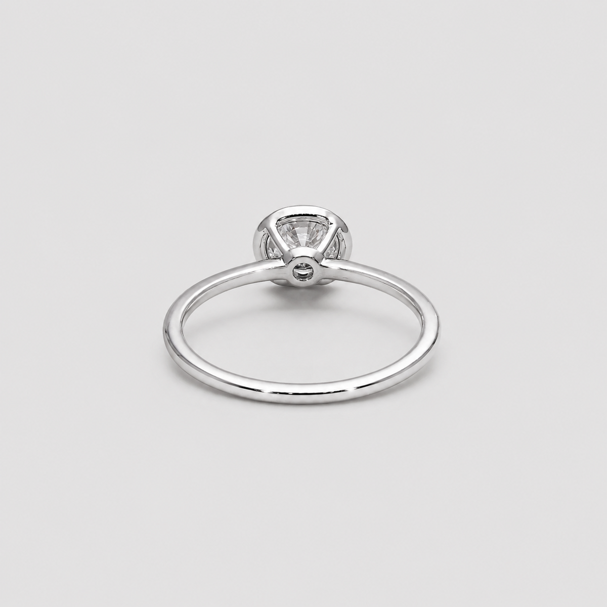 Lab Grown Diamond Round Cut Halo Ring 0.55 Ct. (VS-EF)