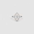 2.50 Ct. Lab Grown Diamond Marquise Cut Halo Ring (VS-EF)