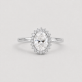 2.40 Ct. Lab Grown Diamond Oval Cut Halo Ring (VS-EF)