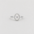 2.40 Ct. Lab Grown Diamond Oval Cut Halo Ring (VS-EF)