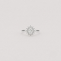 1.05 Ct. Lab Grown Diamond Oval Cut Halo Ring (VS-EF)
